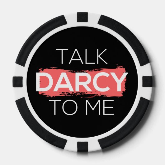 Sprich Darcy mit mir Pokerchips (Vorderseite)