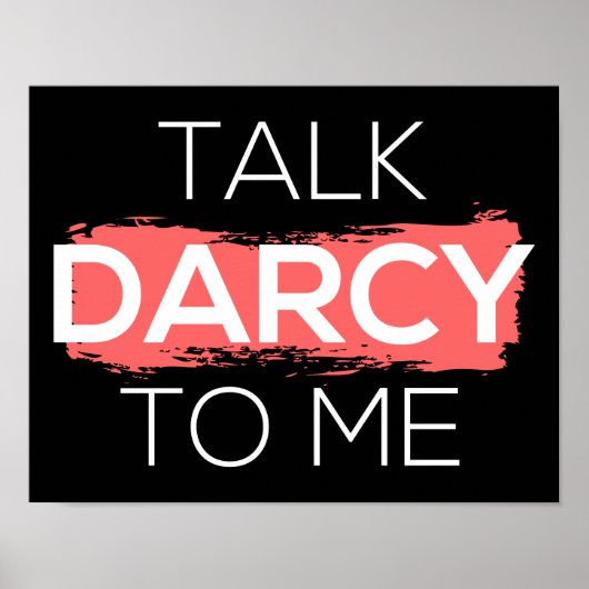 Sprich Darcy mit mir Poster (Vorne)