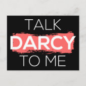 Sprich Darcy mit mir Postkarte (Vorderseite)