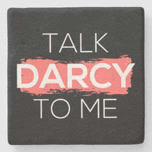 Sprich Darcy mit mir Steinuntersetzer