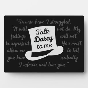 Sprich Darcy zu mir II Fotoplatte