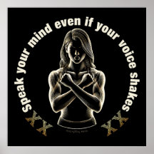 Sprich deine Meinung, selbst wenn deine Stimme zit