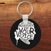 Sprich deinen Geist, selbst wenn deine Stimme zitt Schlüsselanhänger (Vorderseite)