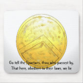 Sprich den Spartanern, du, der... Mousepad (Vorne)