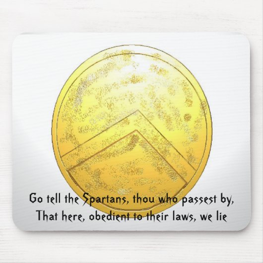 Sprich den Spartanern, du, der... Mousepad (Vorne)