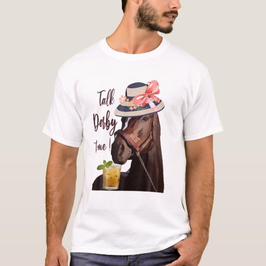 Sprich Derby mit Me-Mint Juleps-Derby Pferderennen T-Shirt (Vorderseite)