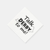 Sprich Derby mit mir | Derby Race Party Serviette (Ecke)