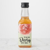 Sprich Derby mit mir Floral Alkoholflaschenetikett (Vorderseite)