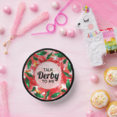 Sprich Derby mit mir Floral Pappteller (Party)