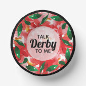 Sprich Derby mit mir Floral Pappteller (Vorderseite)