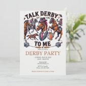 Sprich Derby mit mir Party Einladung (Stehend Vorderseite)