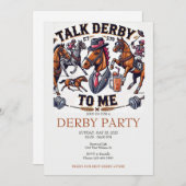 Sprich Derby mit mir Party Einladung (Vorne/Hinten)