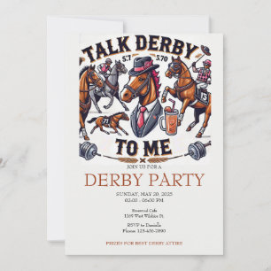 Sprich Derby mit mir Party Einladung