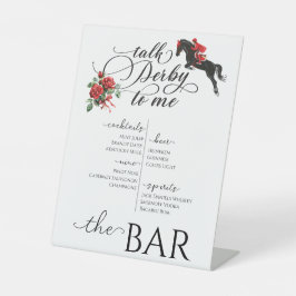 Sprich Derby mit mir Party Race Pferd Reitsport Ba Sockelschild