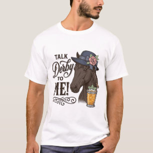 Sprich Derby mit mir Pferd Vintage Gravur Shirt_1 T-Shirt