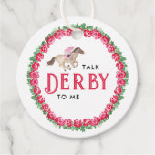 Sprich Derby mit mir | Race Derby Brautparty Geschenkanhänger (Vorderseite)