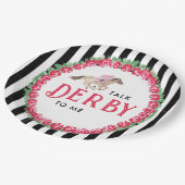 Sprich Derby mit mir | Race Derby Brautparty Pappteller (Schrägansicht)