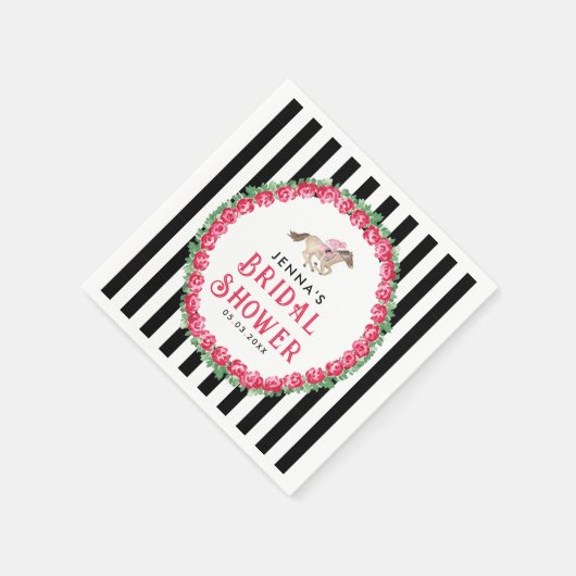 Sprich Derby mit mir | Race Derby Brautparty Serviette (Ecke)