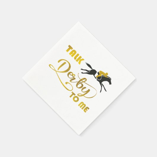 Sprich Derby mit mir Rennen Serviette (Ecke)