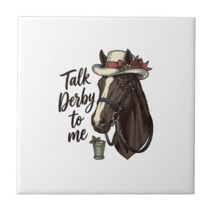 Sprich Derby Mit Mir Vintage Pferderennen Shirt De Fliese
