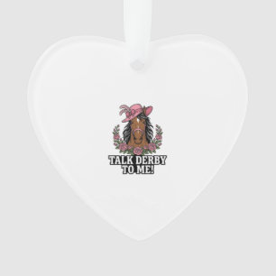 Sprich Derby Zu Mir Vintage Pferd Rose Derby Desig Ornament