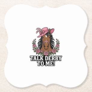 Sprich Derby Zu Mir Vintage Pferd Rose Derby Desig Untersetzer