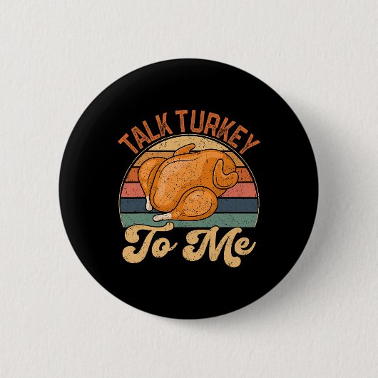 Sprich die Türkei mit mir Leg Day Funny Erntedank Button (Vorderseite)