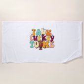 Sprich die Türkei mit mir Leg Day Funny Erntedank Strandtuch (Vorderseite)