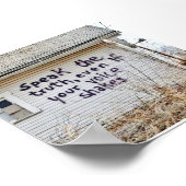 Sprich die Wahrheit! Auch wenn Ihre Stimme zittert Poster (Ecke)