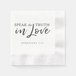 Sprich die Wahrheit in Liebe Ephesians 4:15 Bibelv Serviette