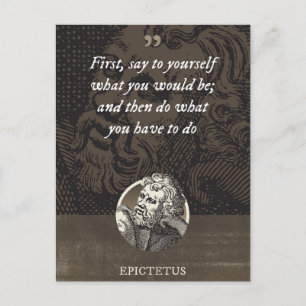 Sprich dir zuerst, was du sein würdest, und dann postkarte