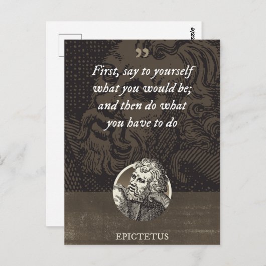 Sprich dir zuerst, was du sein würdest, und dann postkarte (Vorne/Hinten)