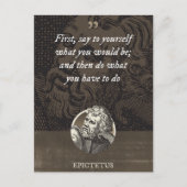 Sprich dir zuerst, was du sein würdest, und dann postkarte (Vorderseite)