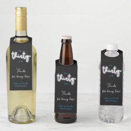 Sprich dreißig mit mir, 30. Geburtstags-Party Flaschenanhänger