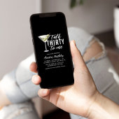 Sprich dreißig mit mir Dirty Martini 30. Geburtsta Einladung