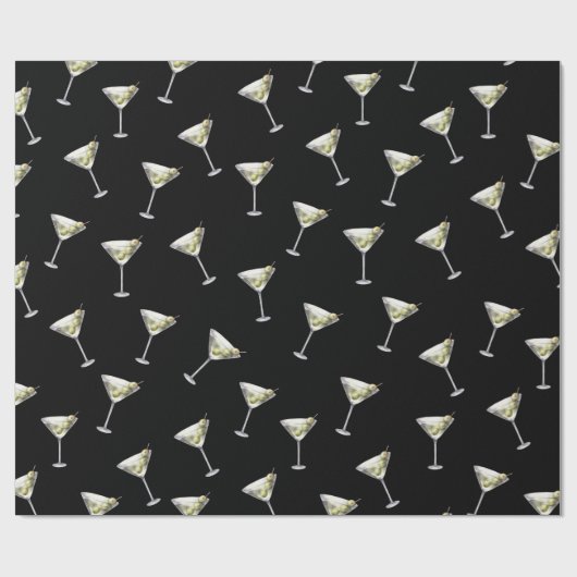 Sprich dreißig mit mir Dirty Martini 30. Geburtsta Geschenkpapier (Flach)