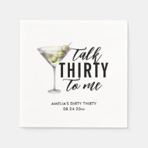 Sprich dreißig mit mir Dirty Martini 30. Geburtsta