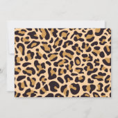 Sprich Dreißig mit mir Leopard Foto Womens Birthda Einladung (Rückseite)