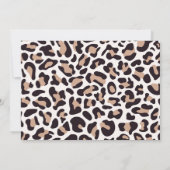 Sprich Dreißig mit mir Leopard Foto Womens Birthda Einladung (Rückseite)