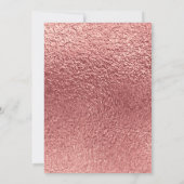 Sprich Dreißig mit mir Schwarze Rose Gold 30. Gebu Einladung (Rückseite)