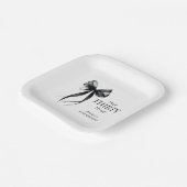 Sprich Dreißig mit mir Schwarzer Schick 30. Geburt Pappteller (Gewinkelt)