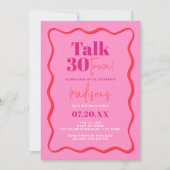 Sprich dreißig mit mir über die Grenze zum 30. Geb Einladung (Vorderseite)