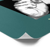 Sprich Freund und gib in Zeichen ein Poster (Ecke)