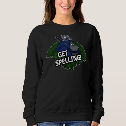 Sprich! Gorilla und Katze Sweatshirt (Vorderseite)