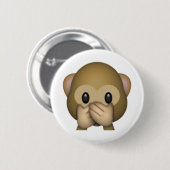 Sprich kein böser Affe - Emoji Button (Vorne & Hinten)