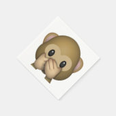 Sprich kein böser Affe - Emoji Serviette (Ecke)