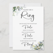 Sprich kein Bride-Brautparty-Spiel Einladung (Vorderseite)