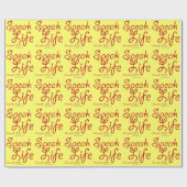 Sprich Leben Geschenkpapier (Flach)