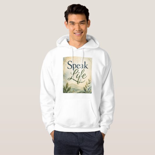 Sprich Leben Hoodie (Vorne ganz)