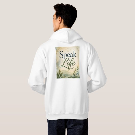 Sprich Leben Hoodie (Schwarz voll)